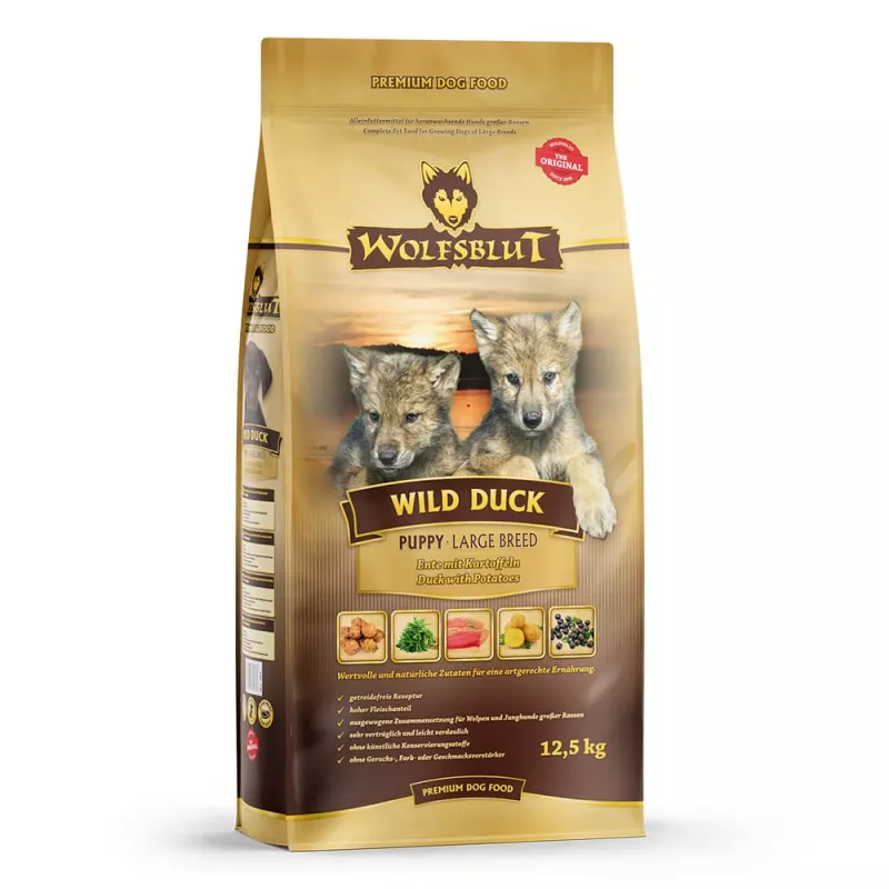 Wild Duck Large Breed Puppy - Ente mit Kartoffel 12,5 kg